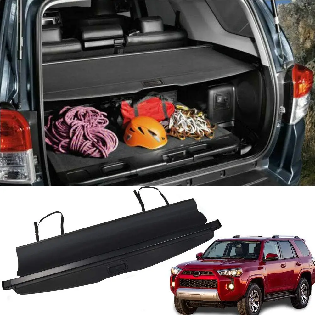 

Retractable Cargo Cover for Toyota 4Runner 2010-2024, Black No Gap Security Shield Trunk Accessory