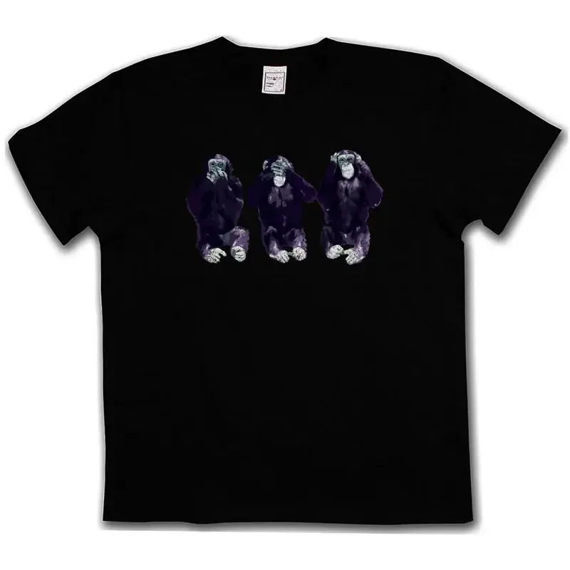 SEE NO HEAR SPEAK APES T SHIRT Mafia Mobster Bribe Bribery Corruption