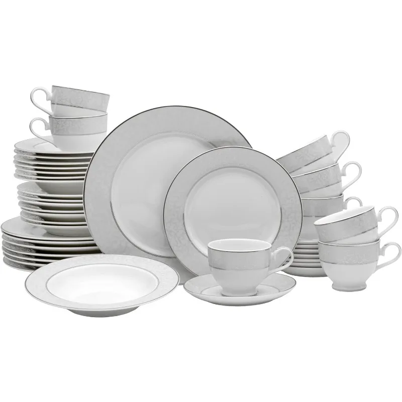 40-Piece Dinnerware Set, Parchment