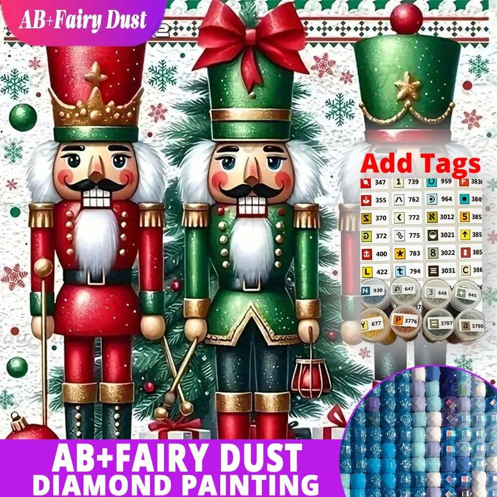 

AB сказочная пыль DIY Алмазная вышивка Щелкунчик мозаика мультфильм акриловые принадлежности для рукоделия живопись вышивка крестиком Рождественский подарок