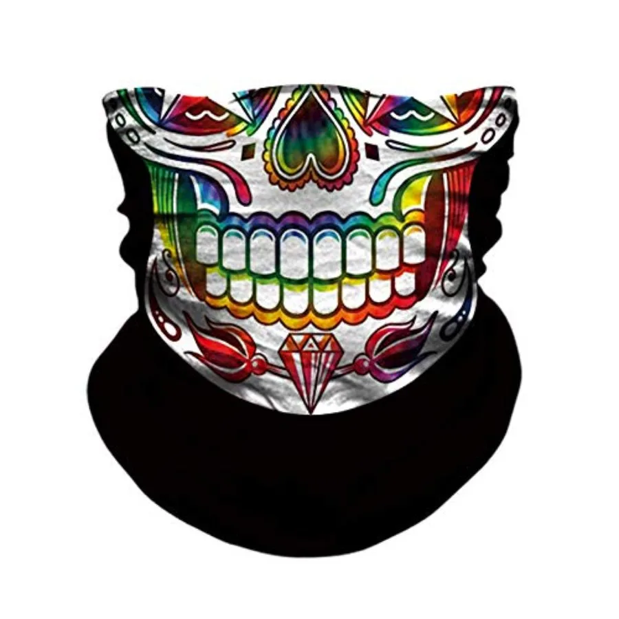 

Маска-балаклава с принтом черепа для защиты от УФ-излучения, пыли и ветра, для мотоциклистов