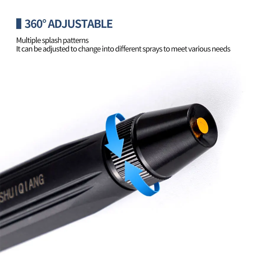 قابل للتعديل ارتفاع ضغط رذاذ فوهة مدفع المياه الرش موصل خرطوم الرش لتنظيف غسالة حديقة سقي
