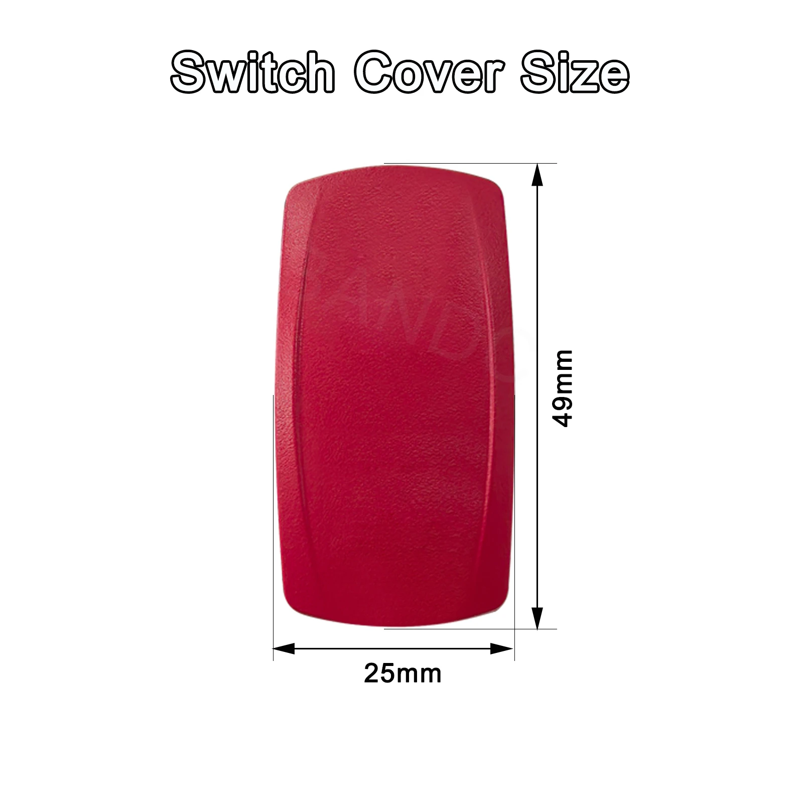Car Boat Rocker Switch Cap Actuator Replace (No Switch) for 4x4 OFF-Road ATV Bus Jeep Ship Carling ARB NARVA Rocker Switch Parts view 2