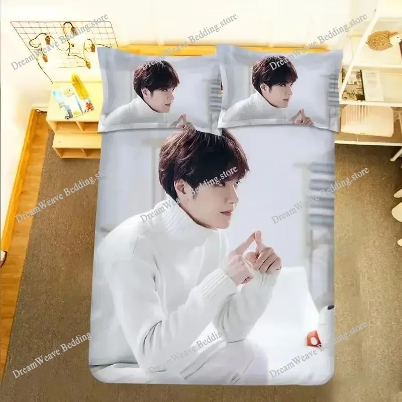 Wang Yibo Poster Pillowcase+ Duvet Cover Single Dormitory Student Knit Yebo Lifestyle Photo Picture Double Bedding Set592FQH
