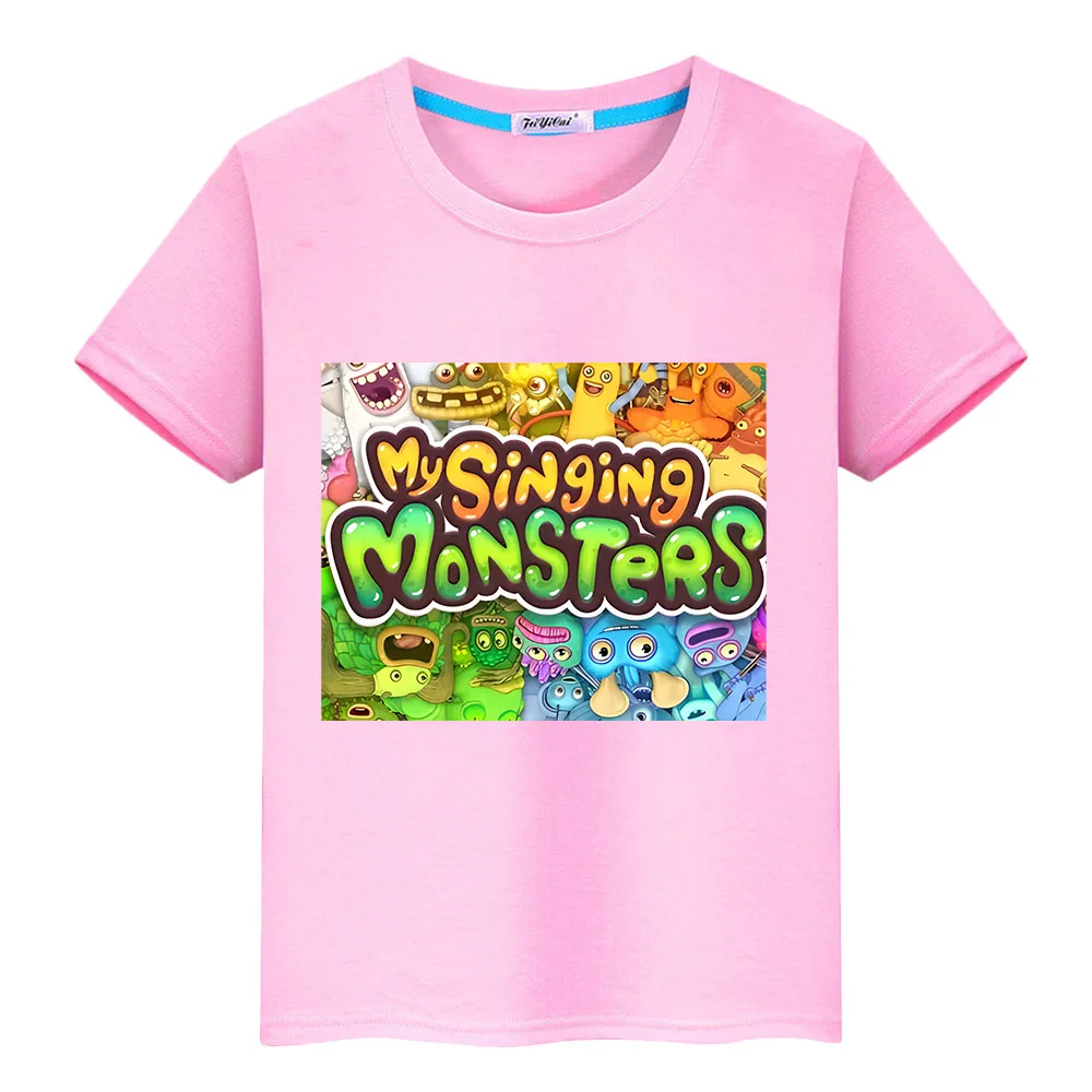 My Singing Monsters kids Casual T-shirt Anime Tees Short Print Tops y2k boys girl clothes O-Neck Summer Kawaii Children clothing