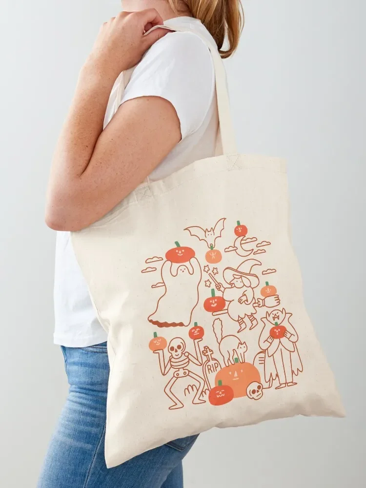 Pumpkin Party Tote Bag bag luxury women Shopping bags shopping cart bags tote bags aesthetic