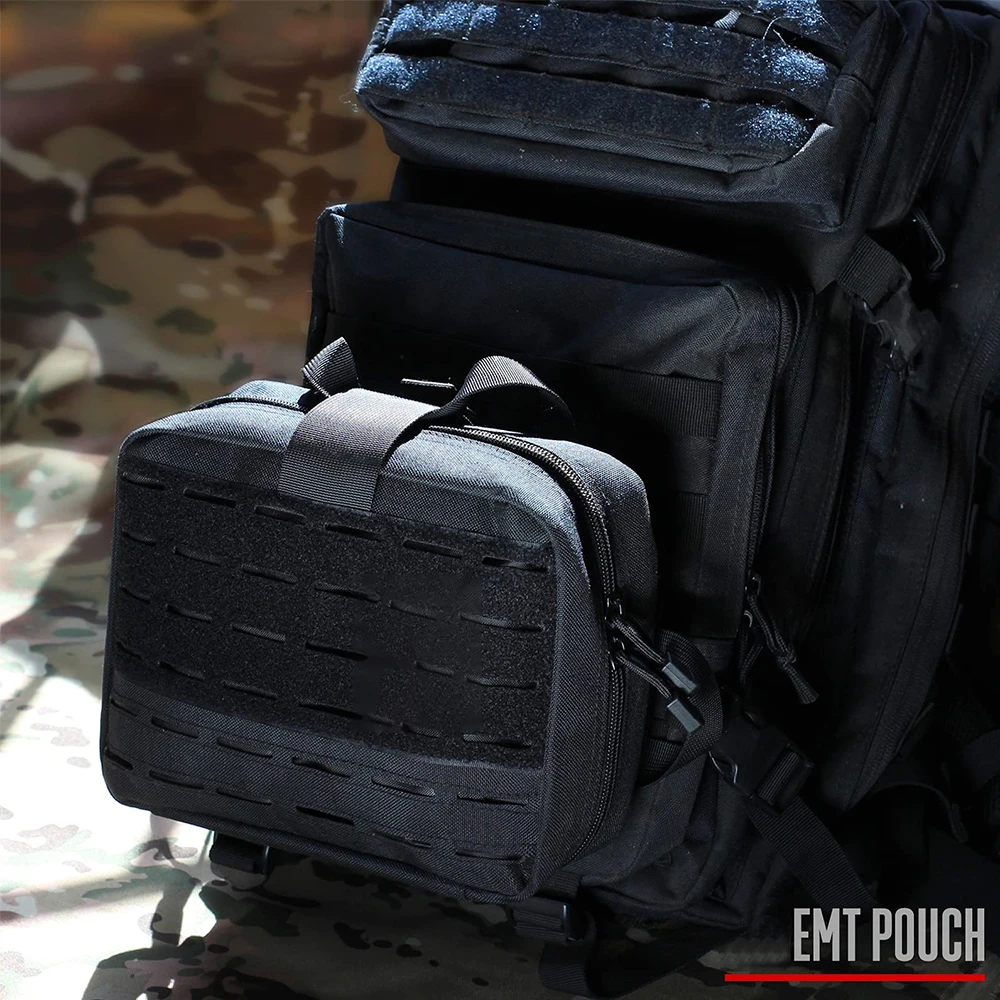 Tactical Molle Medical Pouch EDC Pouch First Aid Kit Bag Large Capacity IFAK Pouch Molle EMT Pouch Waist Pack Backpack Hunting