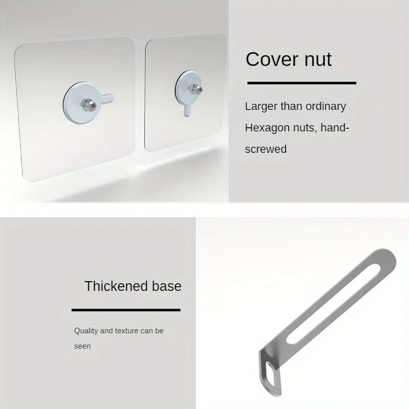 Ancoraggio adesivo per mobili da 4 pezzi/set, scaffale per TV, scarpiera, armadio