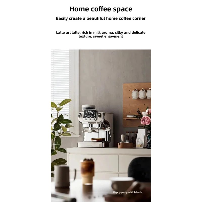 

Birui BR-520E 15 Bar 2.0L Dual Voltage Commercial Home Use Espresso Machine Precise Temperature Control Stable Pressure
