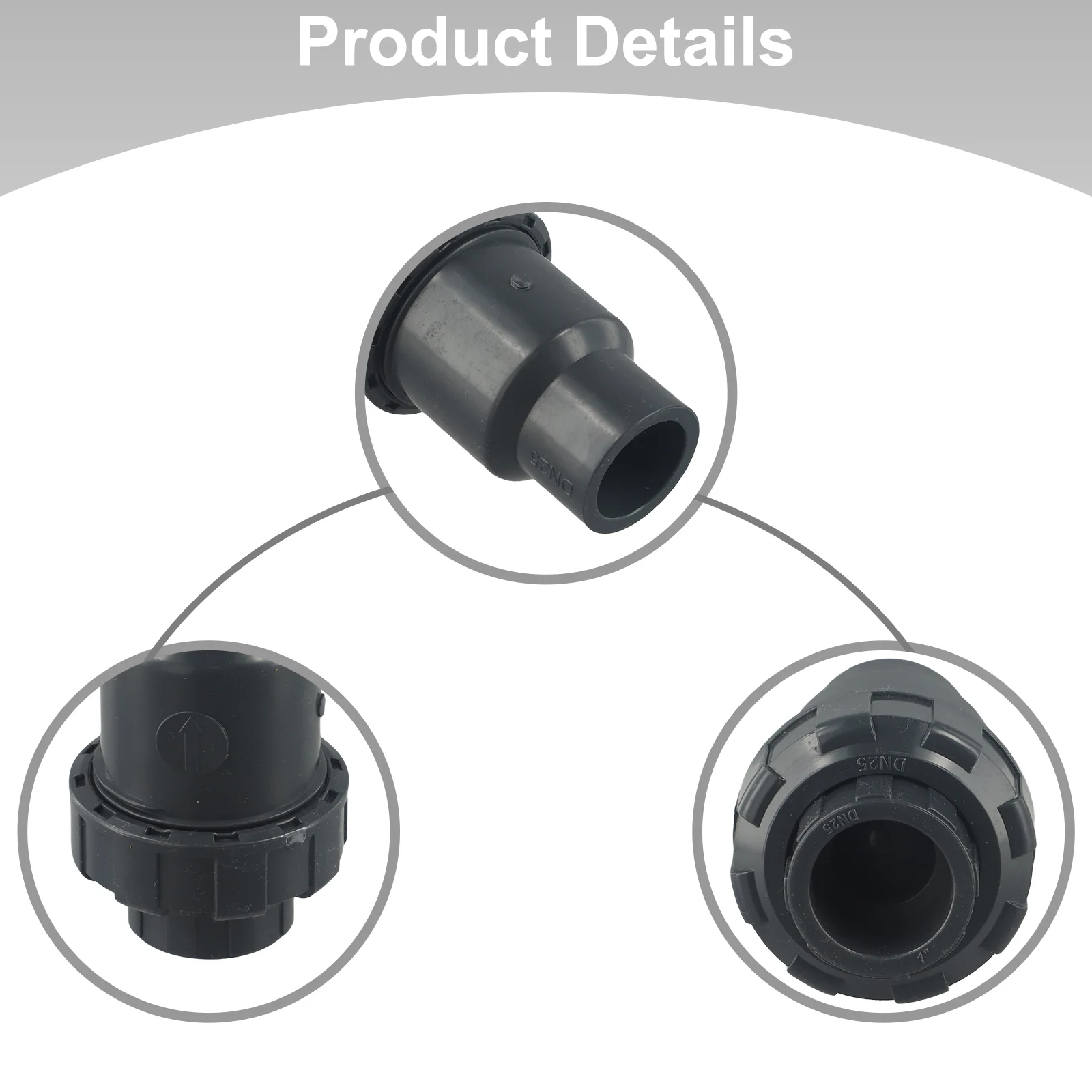 

None Valves Check Valves None 1pcs 32mm/1.26inch Swimming Pool Valves For Pond Gray Pool Check Valves Replacement