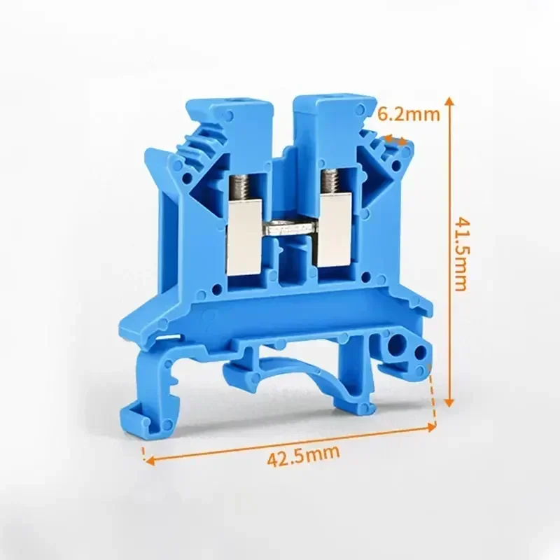 10/100 stks 32A UK2.5B DIN Rail Klemmenblok Klem 7 Kleuren Schroef Connector 800 V UK-2.5N 2.5mm Vierkante Universele Schroef Connectors
