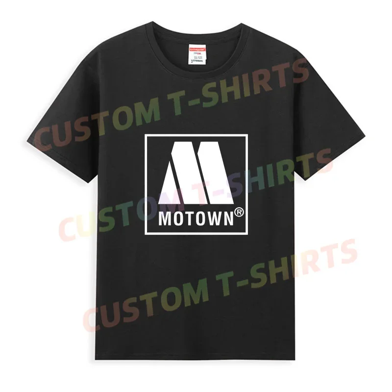 

2024 Men T Shirt Casual Motown Records Logo T-shirt Graphic Oversized Sports Tops Breathable Comfortable Streetwear S-3XL