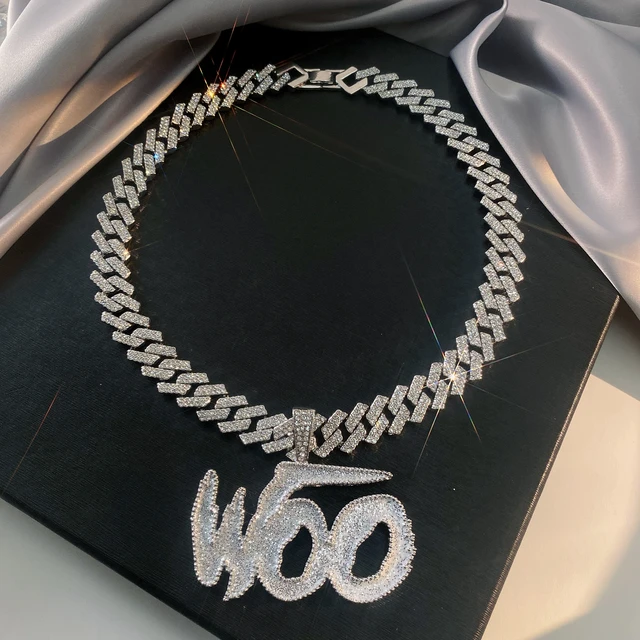 Woo Baby Iced Out Pendant for Men Hip Hop Cuban Chain for Women Fashion and Contracted Link Chain Necklace Choker Fine Jewelry AliExpress 36