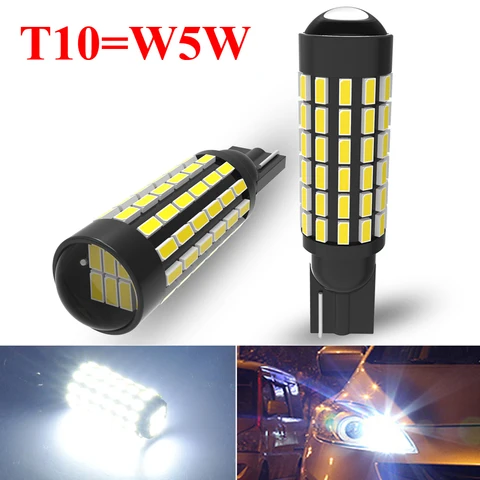 Светодиодная бокосветильник лампа T10 W5w Canbus 194 2825 2821 2721 168 для салона автомобиля, диодные лампы для Lada Vesta Granta Kalina Niva 4x4