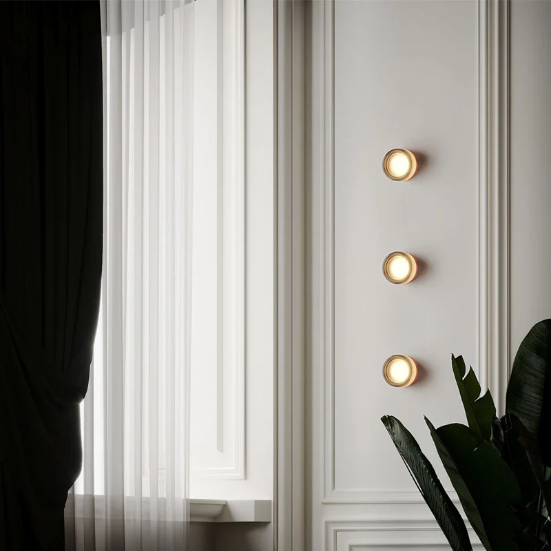 MSZGJY Modern Minimalist Luxury LED Bedside Wall Lamp Creative Passage Background Wall Hotel Atmosphere Decorative Lighting