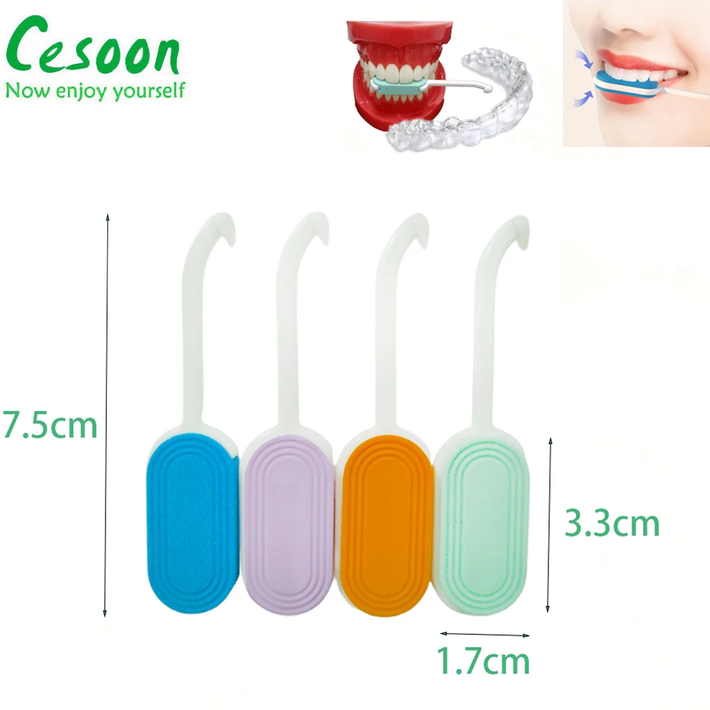 4PCS Orthodontic Braces Removal Plastic Hook 2-in-1 Dental Aligner Remove Hand Held Dentistry Tooth Chew Bit Extractor Products