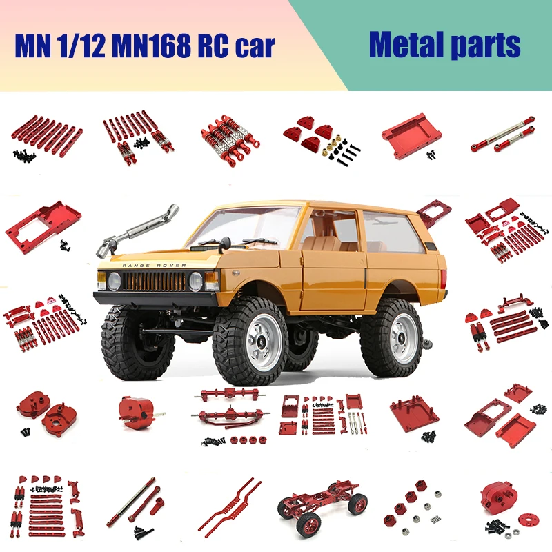 

MN82S LC79 MN78 MN168 Новый MN99S Металлическая коробка передач Металлическая коробка передач Набор шестерен 1/12 RC Rock Crawler Обновление автомобиля Аксессуары