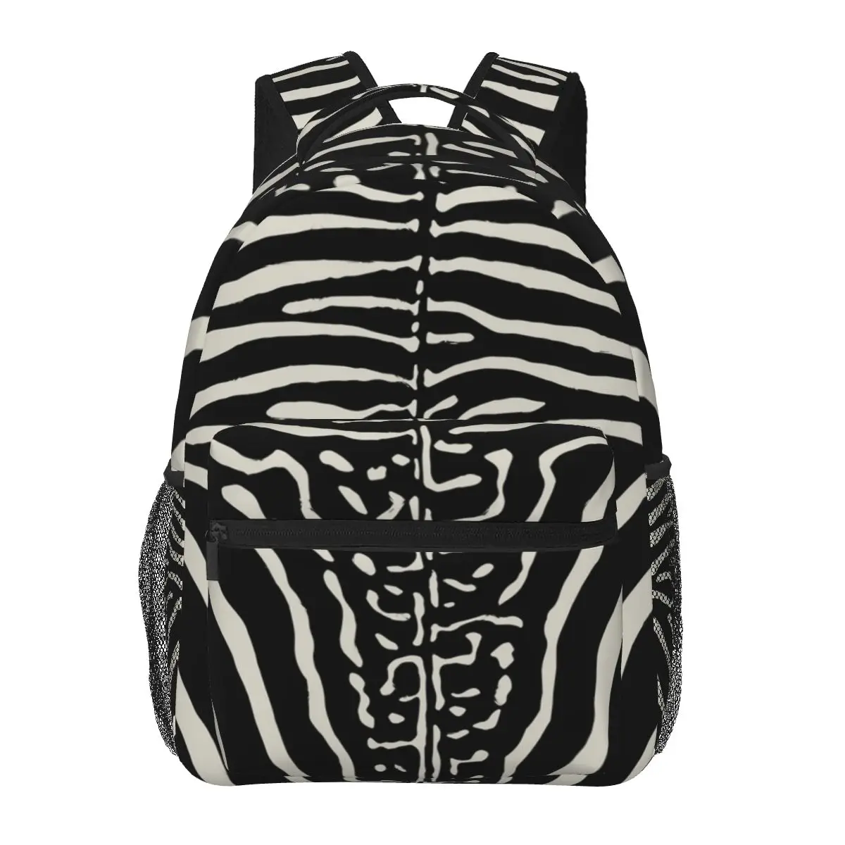 

Zebra Stripes Print Skin Hide Texture Student Backpack School Bag Hiking Travel Daypack Men Women Fashion Bookbag Shoulder Bags