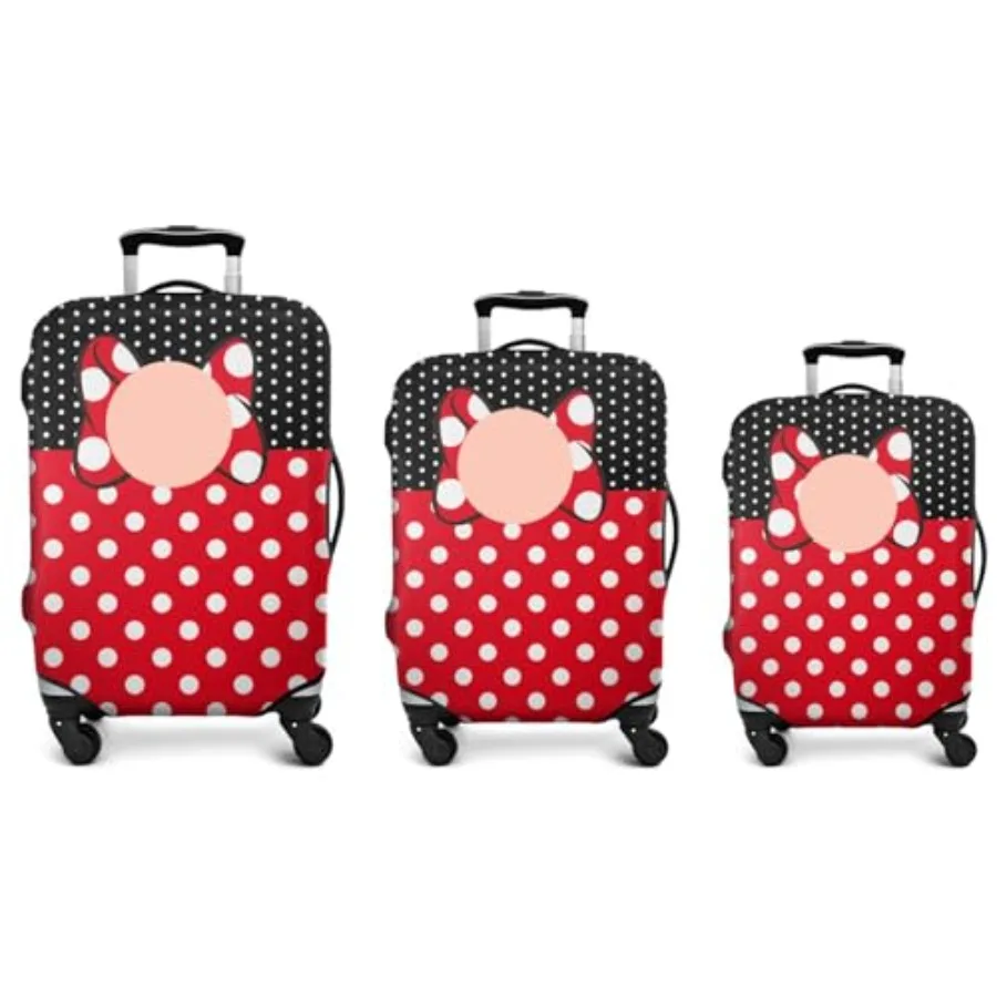 

3 Pieces of Luggage Cover Travel Suitcase Protector Cute Girls Elastic Washable Baggage Covers for Set of 3 Luggage SandM andL