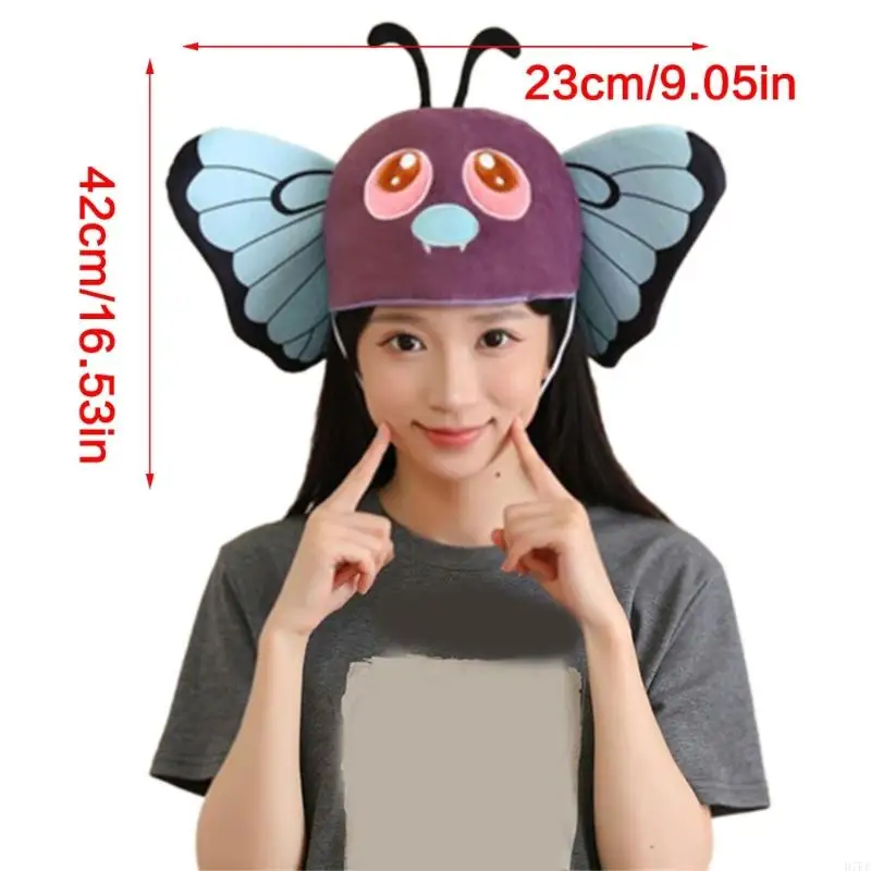 Verstelbare vlinder kopstuk kinder kostuum feest foto prop accessoire h7ef