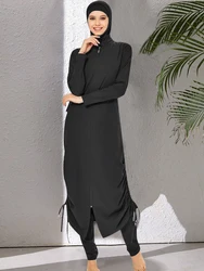 3PCS/Set Sporty Muslim Swimwear Long Burkini Women Modest Swimsuit Bathing Suit