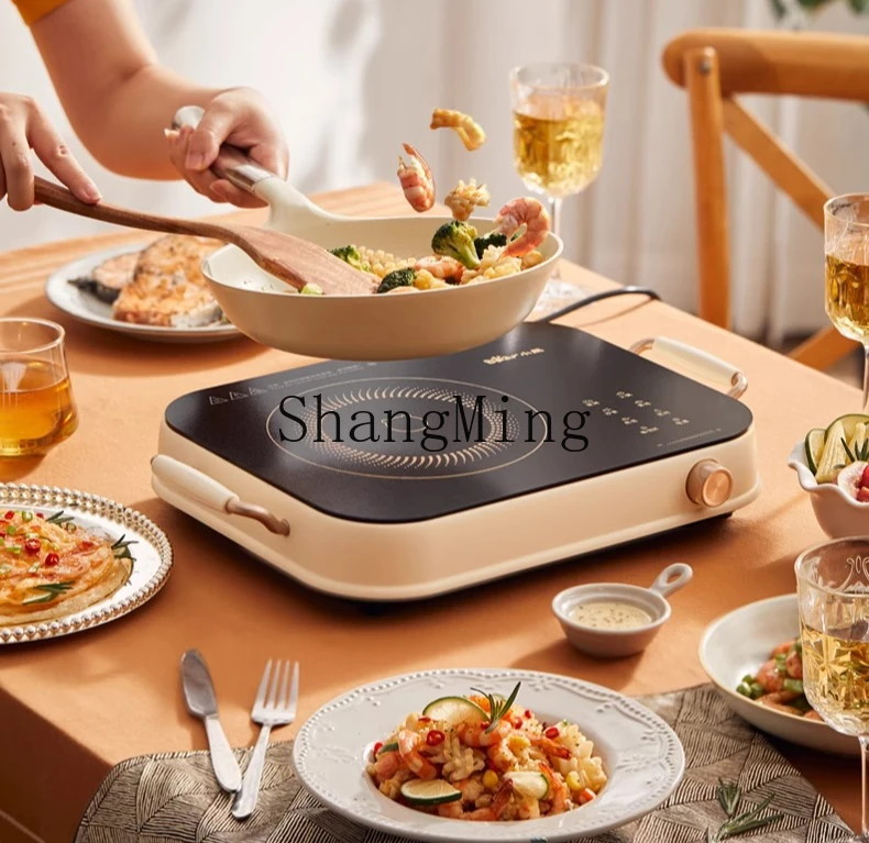 ZYY fornello elettrico per uso domestico con pentola calda wok ad alta potenza, fornello a batteria intelligente per preparare il tè