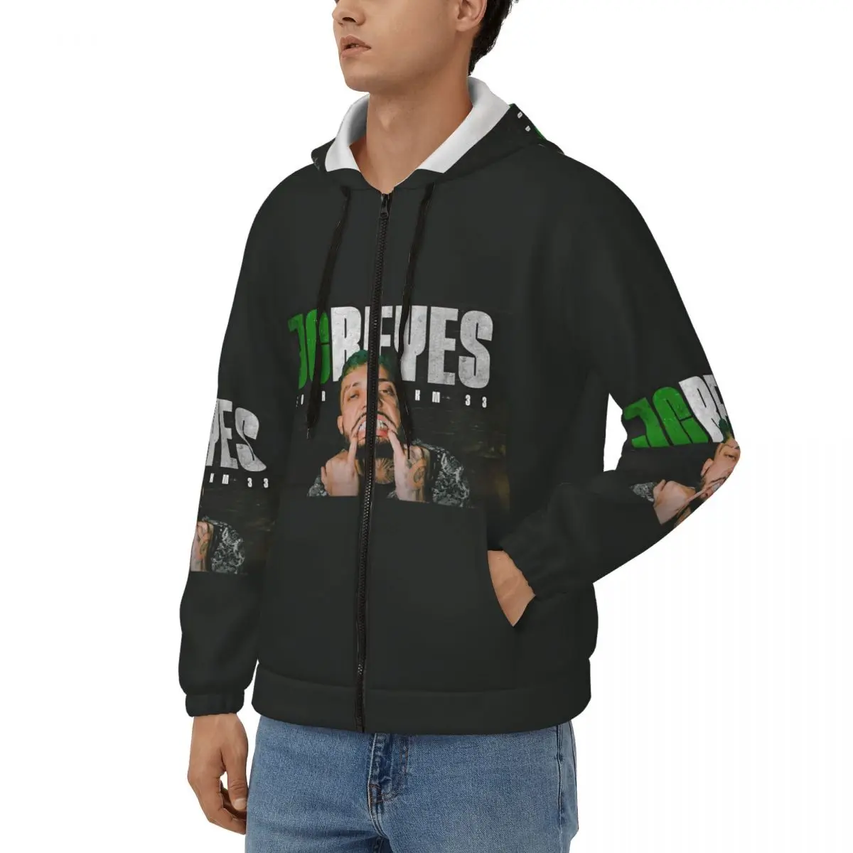 Rapper Jc Reyes Album Tour Graphic Zipper Hoodie Harajuku Pullover Autumn Winter Men's Women's Sweatshirts Long Sleeve Tops
