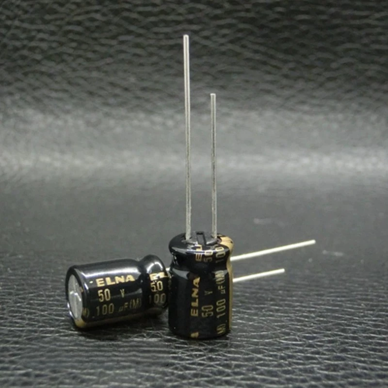 20PCS-50PCS New Original Elna Ra3 50v100uf Imported Audio Fever Electrolytic Capacitor 8*11. 5mm