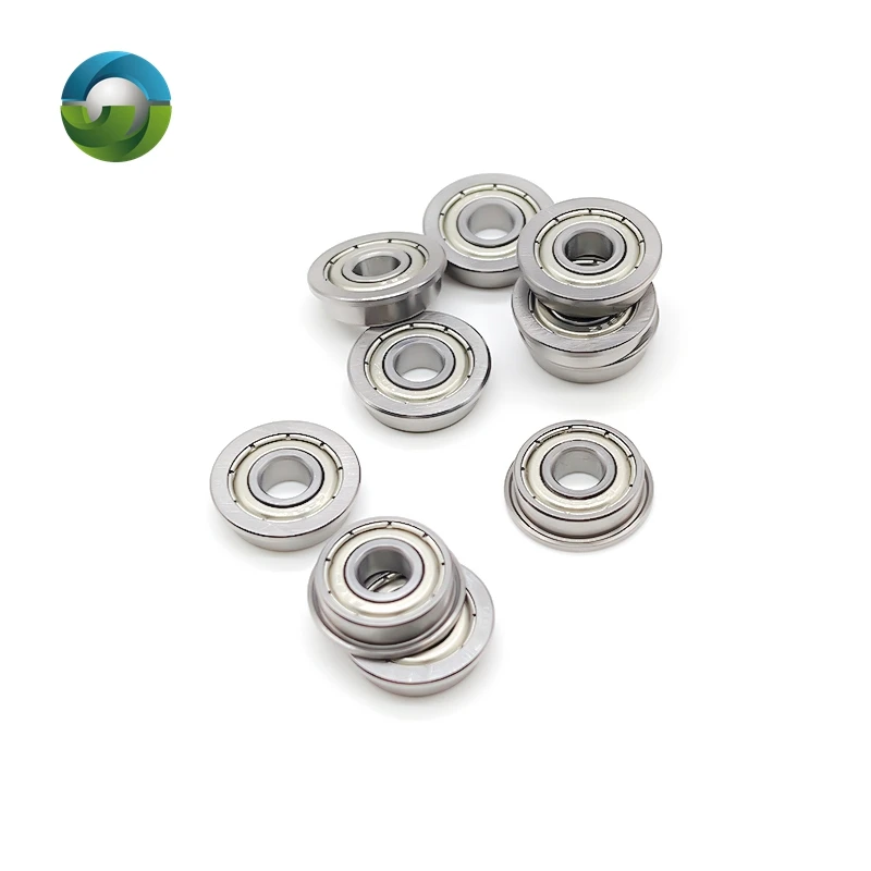 10Pcs F695ZZ Flange Ball Bearing ABEC-7 F604ZZ F624ZZ F635ZZ  F685ZZ F694ZZ F6700ZZ MF85ZZ MF105ZZ MF148ZZ