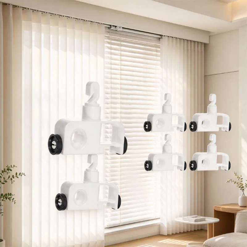 24pcs Vertical Blind Replacement Repair Tabs Self-Aligning Stem Carrier Clip Plastic Hanger Hooks For Vertical Blind  Savers Kit