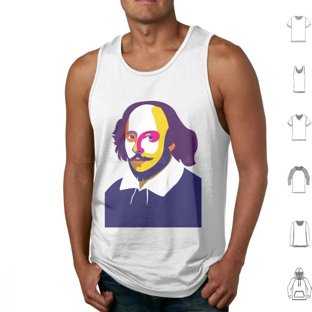 William Shakespeare Tank Tops Vest Sleeveless Shakespeare William Shakespeare Hamlet Literature Macbeth Theatre Quote