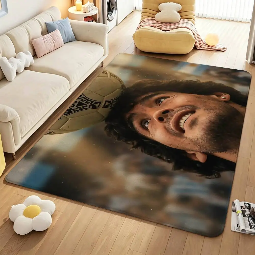 The GOAT God Hand D-Diego Maradona Short Plush Anti-Slip Rug Soft Machine Washable Floor Mat Home Decor