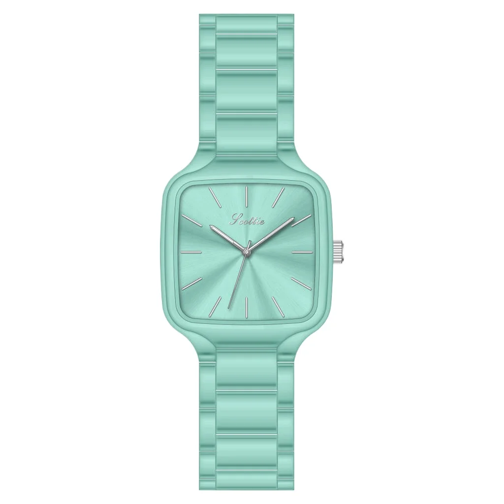 

High-value dopamine fashion square quartz watch, women's light luxury watch