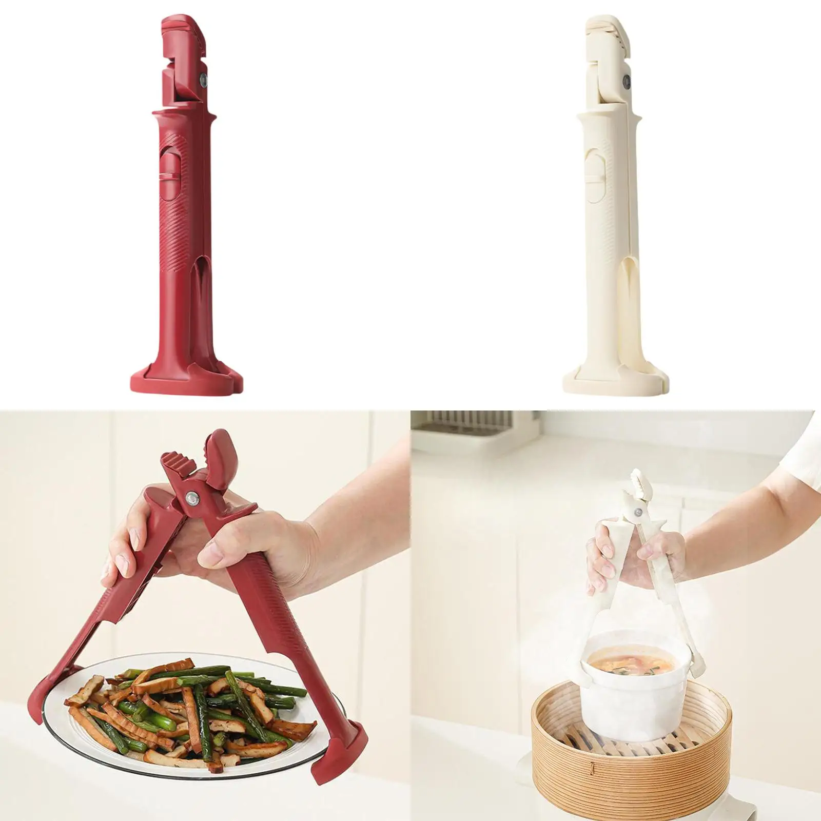 Penjepit Piring Tahan Panas Anti Luka Bakar untuk Rumah Tangga, Restoran, BBQ, dan Air Fryer