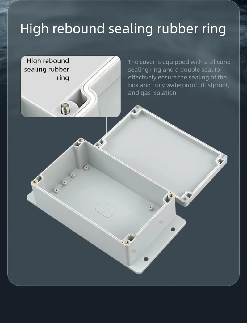 F Serie Kunststoff abs Anschluss dose Schraub kabel benutzer definierte wasserdichte Anschluss dose ip65 Außen anschluss dose Gehäuse – Detail 7