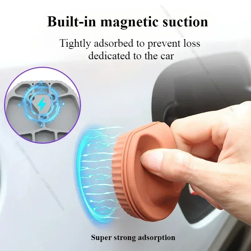 ل Volkswagen VW ID.3 ID.4 ID.4X ID.6 CROZZ منفذ شحن السيارة مقاوم للماء الغطاء الواقي غطاء غبار اكسسوارات السيارات المعدلة #3