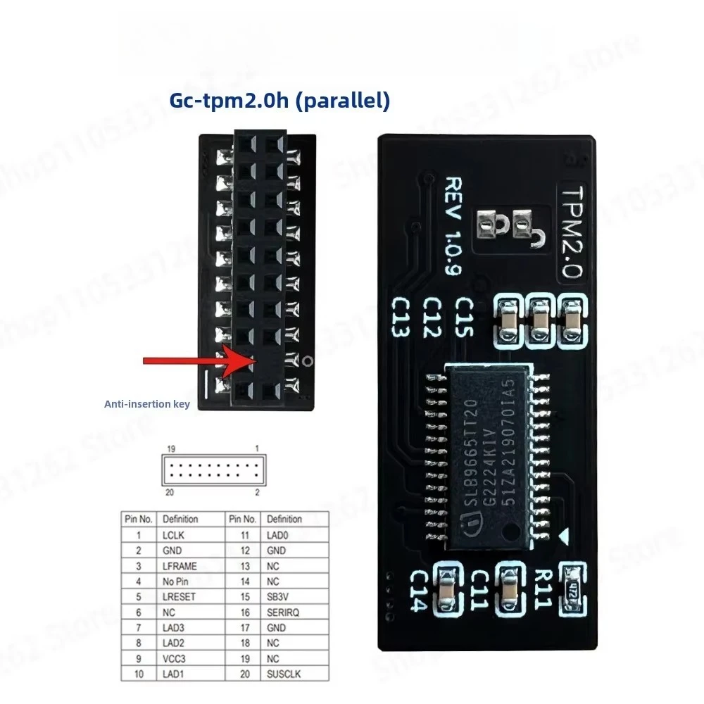 TPM Security Module TPM2.0 GIGABYTE GC- TPM20_S -SPI CTM000 010