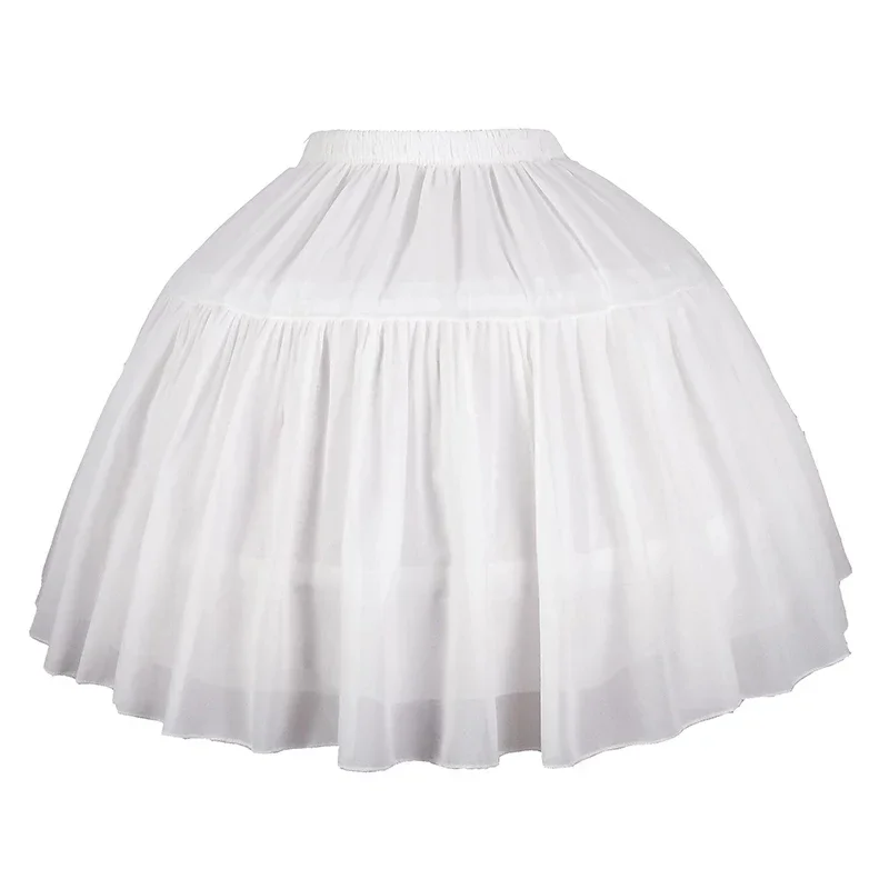 Women's Girl's Lolita Petticoat Bridal Petticoat Cosplay Party Prom Dress Short Underskirt Tulle Crinoline Petticoat Puffy Skirt