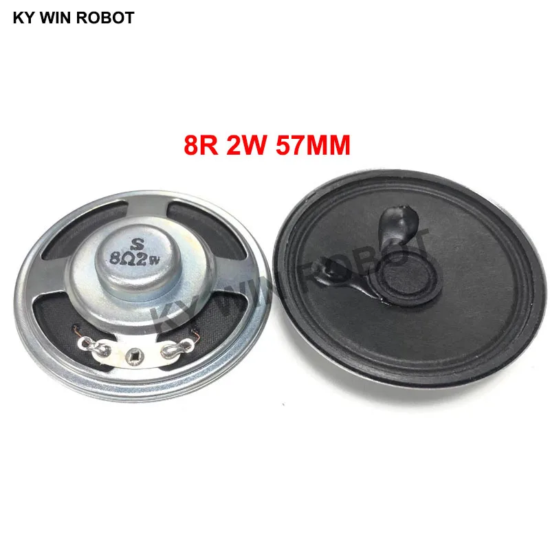 

2pcs/lot New Ultra-thin speaker 8 ohms 2 watt 2W 8R speaker Diameter 57MM 5.7CM thickness 13MM