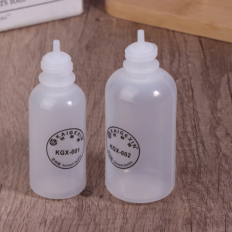 KGX-001 Solder Flux Paste Resin Tools Empty 50ML+100ML Liquid Plastic Alcohol Bottle Perfume Bottle With Needle Tip Repair