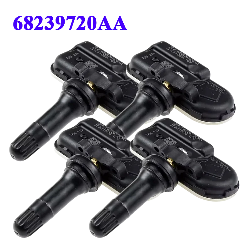 

4 шт. 68239720AA Датчик давления в шинах TPMS для Jeep Cherokee Dodge RAM 2014-2018 434 МГц 68239720AB Датчик контроля давления в шинах
