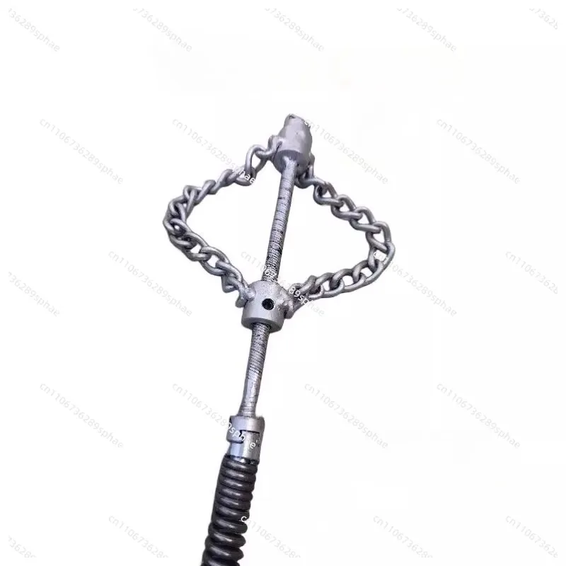 new 16mm spring drill tool. The latest 2025model chain unclogging device is used to clear the pipe