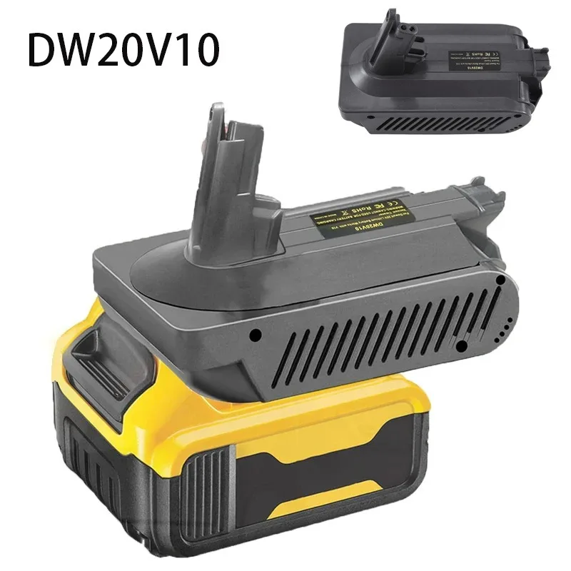 DW20V10 Battery Converter For Dewalt 18/20V lithium battery Compatible with For Dyson V10 Animal Hair-specific Vacuum Cleaner view 2