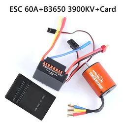1set B3650 3900KV 4300KV 5200KV Brushless Motor with 60A Electronic Speed Controller Combo Set for 1/10 RC Car and Truck