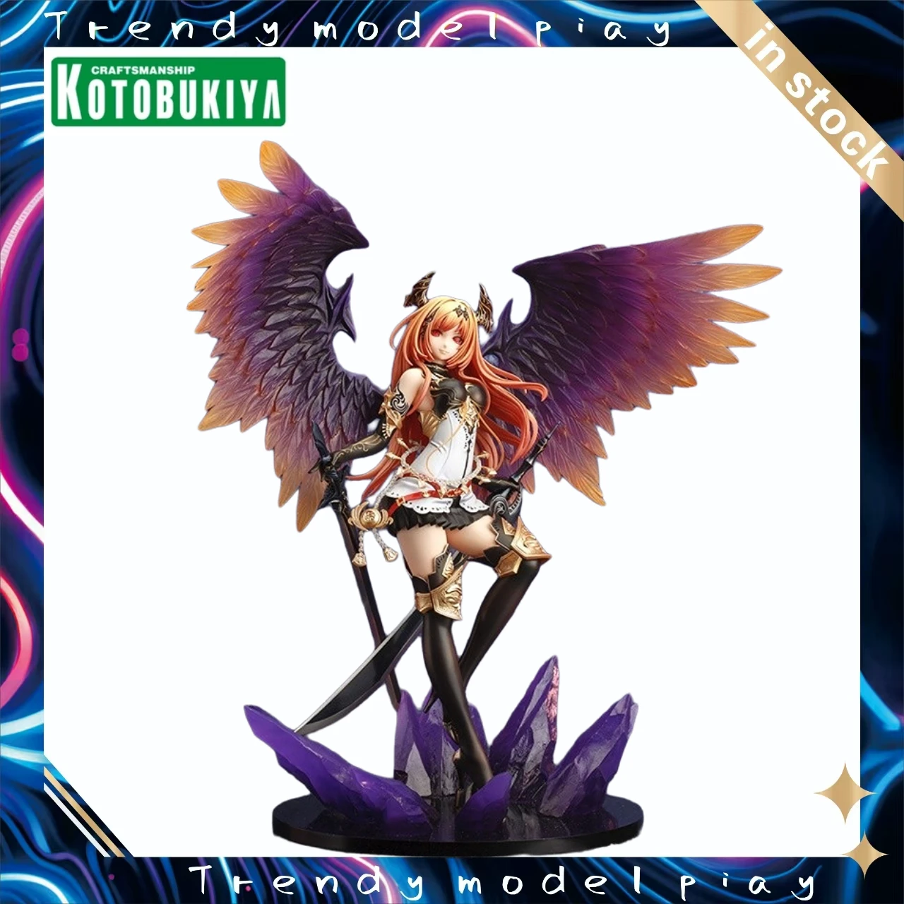 

In Stock Original KOTOBUKIYA Bahamut Dark Angel Olivier Figure 1/8 Action Figures Model Toys Gift Collection Ornaments