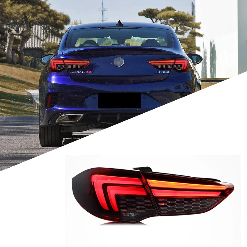 

Подходит для 17-21 Buick Regal, задний фонарь в сборе, модифицированный светодиодный динамический указатель поворота со звездой для дыхания и воды