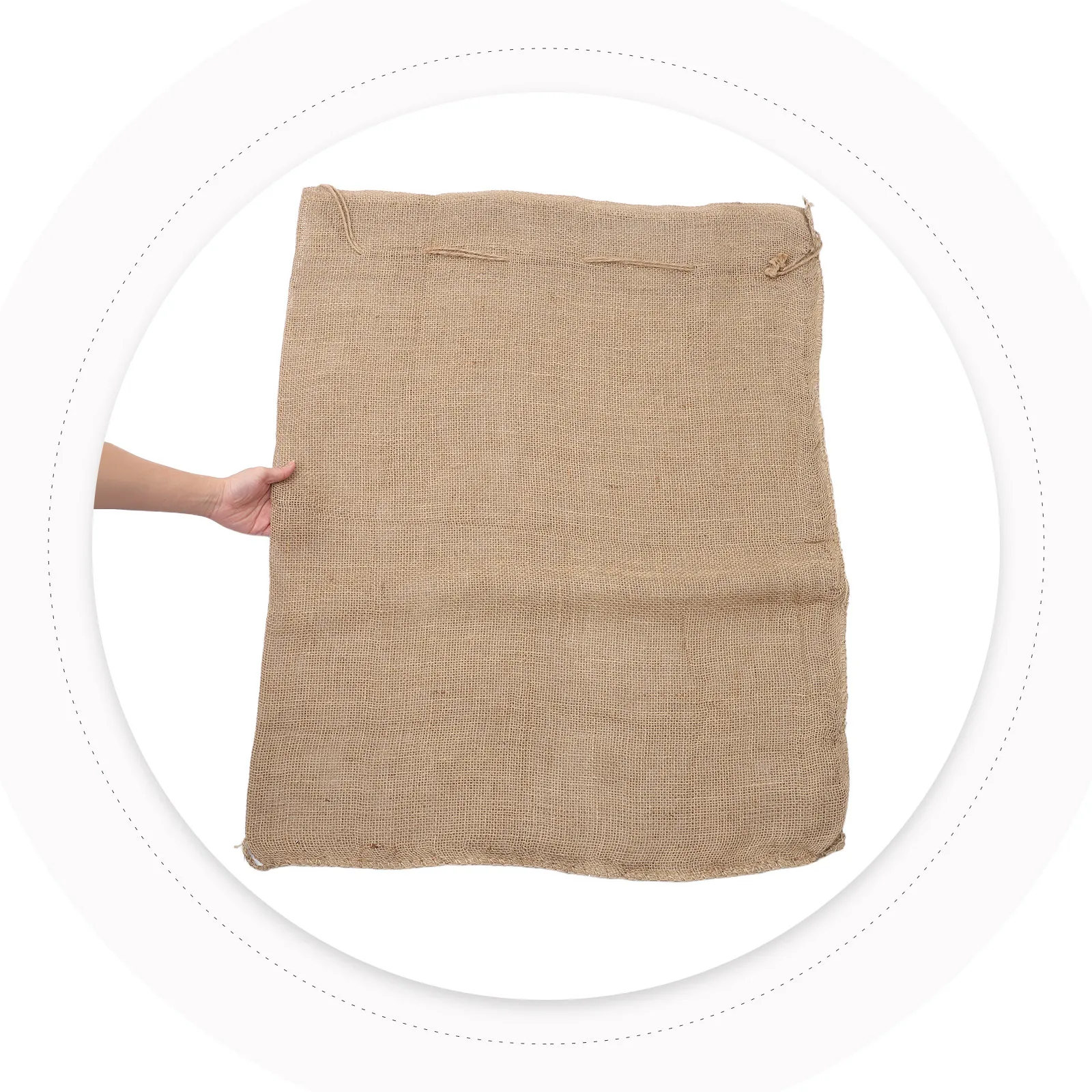 2Pcs Burlap Winter Plant Covers Drawstring Reusable Insulated Protector Bags for Outdoor Shrubs Trees Fruit Garden Nursery Frost