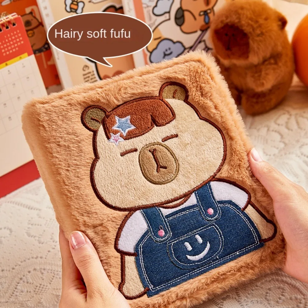 New Capybara Card Holder Plush A5 Binder Photocard Holder Small Card Storage Booklet