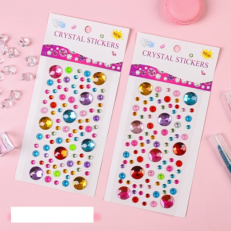 New Arrival 40pcs Product random  Kawaii Bear Ribbon  Bling Stickers DIY Scrapbook Stickers Confetti Decoration DIY Photo