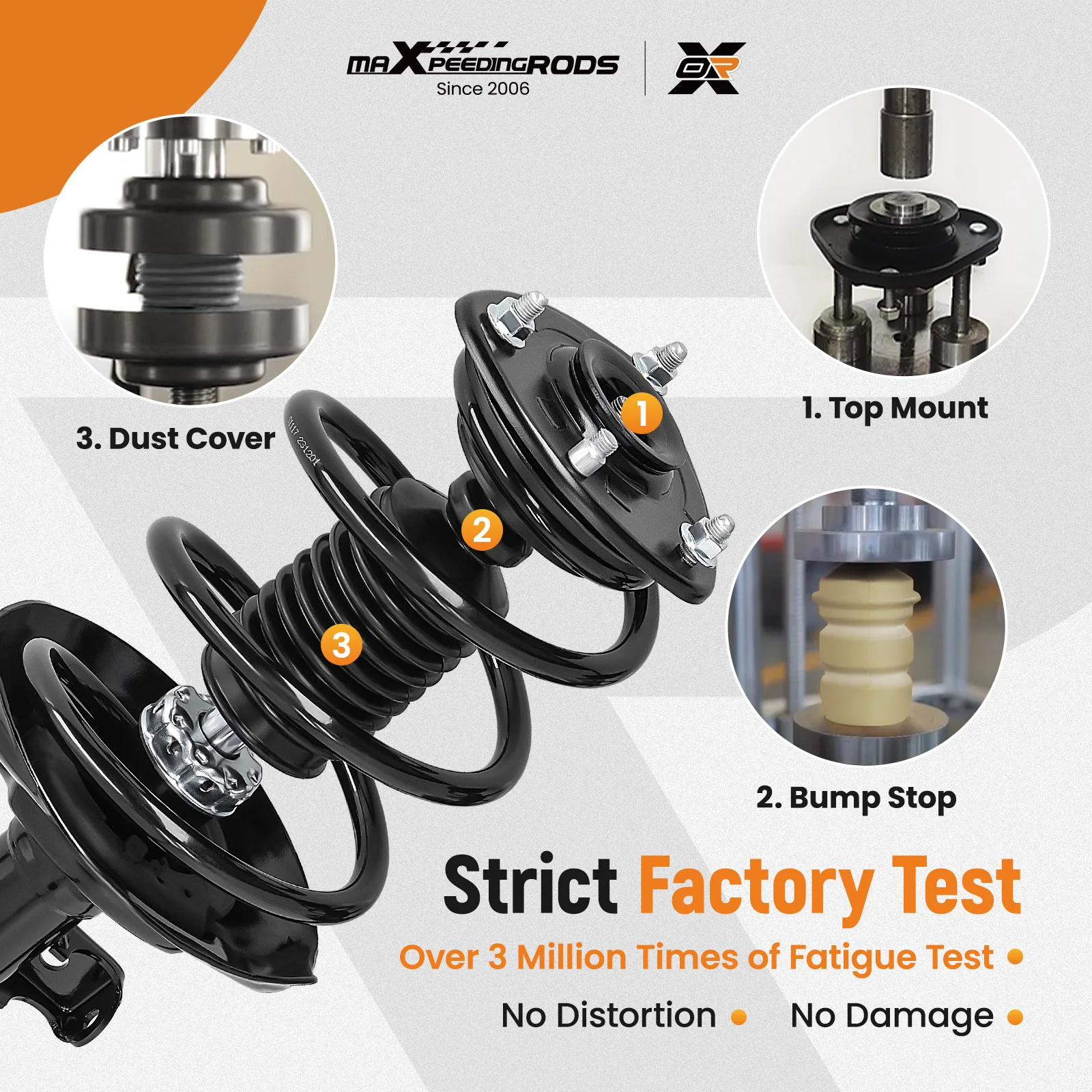 ชุดโช้คอัพหน้าพร้อมเหล็กกันโคลงสำหรับรถยนต์ฮอนด้า แอคคอร์ด ปี 2013-2017 รุ่น 3.5L EX-L
